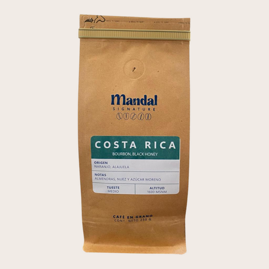 Café de Costa Rica: Bourbon. Black Honey. Con notas a Mango, Canela y Dulce de leche.