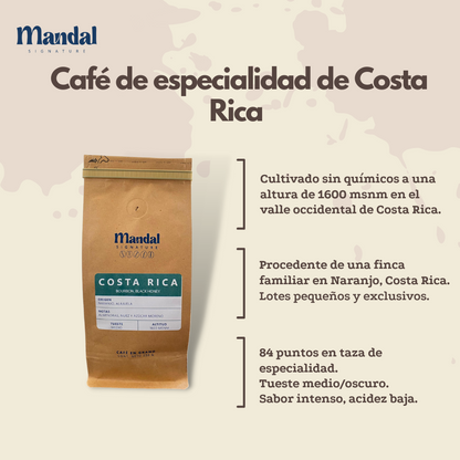 Café de Costa Rica: Bourbon. Black Honey. Con notas a Mango, Canela y Dulce de leche.