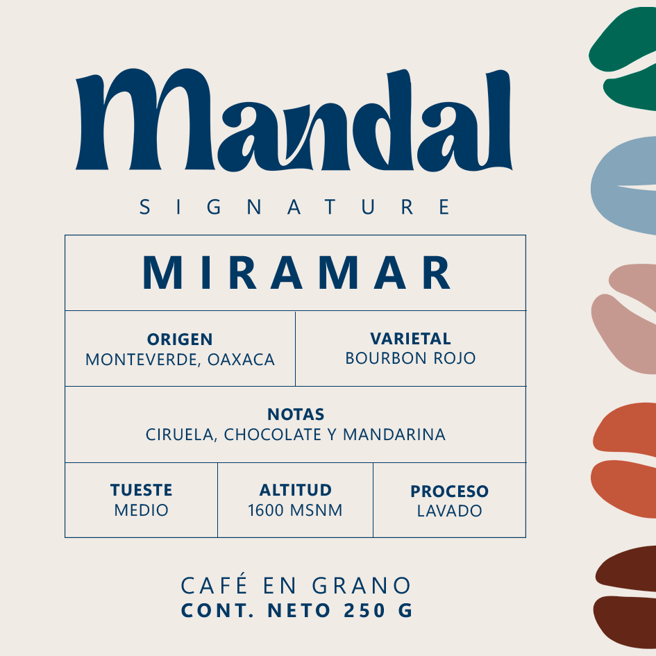 Café Miramar: Bourbón rojo, lavado. Con notas a ciruela, chocolate y mandarina.